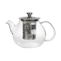 Chaleira em vidro com infusor interno e tampa 900 ml