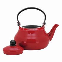 Chaleira Esmaltada 16 Tradicional 1,5L Vermelha Yazi 17671