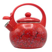 Chaleira Esmaltada A5 Vintage Indução 2,2 L Vermelha - 122