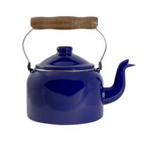 Chaleira Esmaltada Azul Tradicional Grande 1,8l Com Cabo