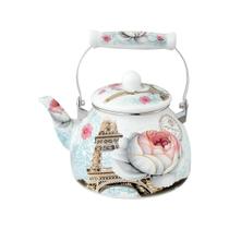 Chaleira Esmaltada Charm Paris 2,5L Sem Apito Com Indução - Casa dos Fogões