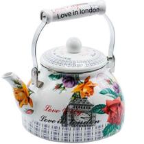 Chaleira Esmaltada Decorada 2,5 Litros Ferro A5 Importados Chaleira Esmaltada Decorada 2,5 Litros Ferro A5 Importados
