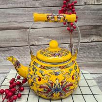 Chaleira Esmaltada Decorada Floral 2,5L Bule para Chá e Café, Design Vintage, Diversas Cores e Modelos