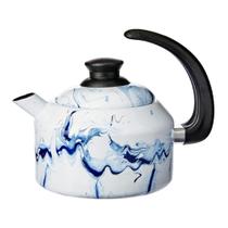 Chaleira Esmaltada Marmorizada Azul 1.5 Lts Nr 14 - Ewel Chaleira Esmaltada Marmorizada Azul 1.5 Lts Nr 14 - Ewel