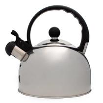 Chaleira Fervedor Bule de Chá Inox Cromado Com Apito 2 Litros Mimo Style Chaleira Fervedor Bule de Chá Inox Cromado Com Apito 2 Litros Mimo Style