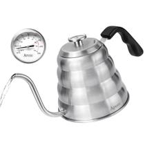 Chaleira Gooseneck Apusu em aço inoxidável 1200mL com termômetro