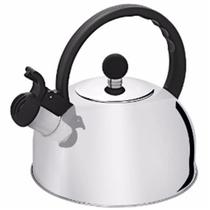 Chaleira Hércules Plaza 2 Litros com Apito, Em Aço Inox Chaleira Hércules Plaza 2 Litros com Apito, Em Aço Inox