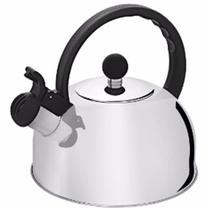 Chaleira Hércules Plaza 2 Litros com Apito, Em Aço Inox Chaleira Hércules Plaza 2 Litros com Apito, Em Aço Inox