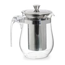 Chaleira Infusor 500 mL com Filtro Inox e Tampa - Vidro Transparente Chaleira Infusor 500 mL com Filtro Inox e Tampa - Vidro Transparente