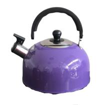 Chaleira Inox 2 Litros Com Apito Lilas Chaleira Inox 2 Litros Com Apito Lilas
