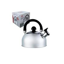 Chaleira Inox 2L c/ Apito Alça Móvel - Mundiart