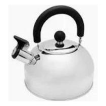 Chaleira inox apito 2,5l clink segura prática resistente cabo móvel fogão indução gás elétrico Chaleira inox apito 2,5l clink segura prática resistente cabo móvel fogão indução gás elétrico