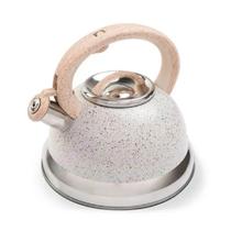 Chaleira Inox c/ Apito Brinox 2,7L Roma c/ Indução Vanilla Chaleira Inox c/ Apito Brinox 2,7L Roma c/ Indução Vanilla