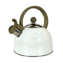 Chaleira Inox Cerâmica Com Apito 2L Indução Mármol 9449 Mimo Style