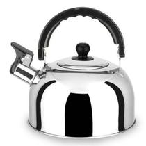 Chaleira inox com alça e bico com apito 2 litros Chaleira inox com alça e bico com apito 2 litros