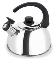 Chaleira Inox Com Apito 2 Litros Para Fogão De Indução Fervedor Bule Água Chá Café Chaleira Inox Com Apito 2 Litros Para Fogão De Indução Fervedor Bule Água Chá Café