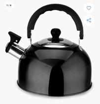 Chaleira Inox Com Apito E Alça Térmica 2,0 Litros