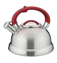 Chaleira Inox Diletta 3L Vermelha Mor