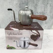 Chaleira Inox Escovado 500ml Bico Fino Chá Café