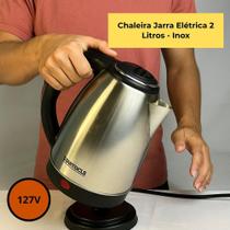 Chaleira Jarra Elétrica 2 Litros 127V - Inox