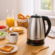 Chaleira Jarra Elétrica 2 Litros 220V - Inox Cozinha Trabalho Eventos