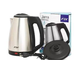 Chaleira Jarra Elétrica Inox 1,8 Litros 220V - Cafeteria - Bule - Aquecer Água - Potência 1000w - Desliga automaticamente ao ferver a água.