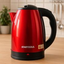 Chaleira Jarra Elétrica Inox 2L Fervedor de Água Rápido 1000W, Desligamento Automático, Base Giratória 360, Aço Inox Premium Chaleira Jarra Elétrica Inox 2L Fervedor de Água Rápido 1000W, Desligamento Automático, Base Giratória 360, Aço Inox Premium