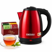 Chaleira Jarra Elétrica Inox Vermelha 2L Voltagem127 Chaleira Jarra Elétrica Inox Vermelha 2L Voltagem127