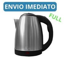 Chaleira Jarra Elétrica Térmica Bule Com Tampa Inox Prateada 1.8litros