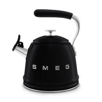 Chaleira SMEG Retro Stovetop Whistling 2,4 L para indução preta Chaleira SMEG Retro Stovetop Whistling 2,4 L para indução preta
