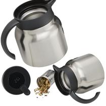 Chaleira Térmica Inox 750ml Com Display LED Para Infusão Chá Ervas Especiarias Frutas Flores