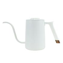 Chaleira Timemore Branca Gooseneck Pescoço de Ganso Branco Aço Inox Cabo de Plástico -