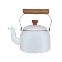 Chaleira Tradicional Esmaltada Mãe Agata Ewel Branca 1,8 L Cor:Branco