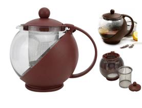 Chaleira Vidro com Infusor em Aço Inox para Chá Café 750ml