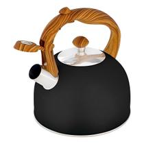 Chaleira Wood Preta Aço Inox e Madeira 2,5 Litros 07715- Mor Chaleira Wood Preta Aço Inox e Madeira 2,5 Litros 07715- Mor