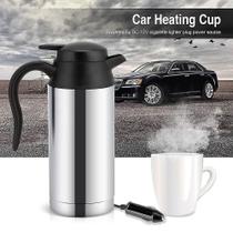 Chaleiras elétricas 12v 750ml chaleira veicular carro panela elétrica caneca de café de aço inoxidável chaleira chaleira chaleira elétrica