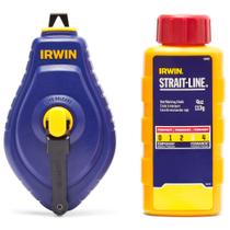 Chalk Line Reel Irwin Strait-Line Speedline 30m Red Chalk