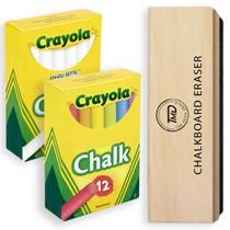 Chalk Set The Mega Deals, pacote de 24 com borracha para quadro-negro