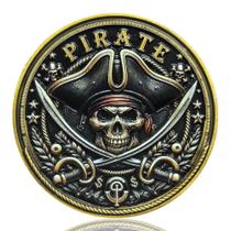Challenge Coin LZWIN Pirate Adventure Skull & Crossed Sword
