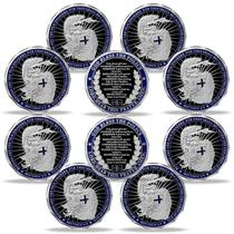 Challenge Coin YGLLSSY Policial de Saint Michael x10