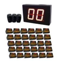 Chama Garçom 30 mesas / chamadores, 3 controles garçom, fila de espera, mute