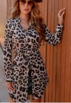Chamise estampa animal print - onça feminina