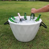 Champanheira Branca Balde Grande 25 L Cerveja Refrigerante Champanheira Branca Balde Grande 25 L Cerveja Refrigerante