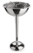 Champanheira Com Pedestal Inox Com Separador Garrafas 12,2 Litros Champagneira De Chão Evento Festa Bar Alto Padrão Qualidade Forma Inox