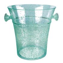 Champanheira e Balde Gelo Acrílico Detalhes Bolhas Verde 22x20cm 50215 - EntreCasa Champanheira e Balde Gelo Acrílico Detalhes Bolhas Verde 22x20cm 50215 - EntreCasa