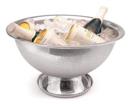 Champanheira Grande De Aço Inox 8 Litros Com Base Coletora De Água Balde De Gelo Gigante Festa Bar Evento Drinks Alto Padrão Qualidade Forma Inox