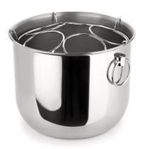 Champanheira Grande Inox Grande 12 Litros Com Separador Divisor De Garrafas Destacável 5 Garrafas Espumante Bar Festa Restaurante Alto Padrão Qualidade Forma Inox