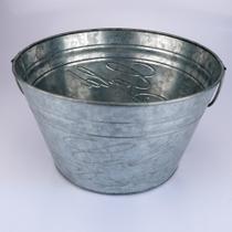 Champanheira para festa redonda em ferro galvanizado 13,5L D33xA21cm - Dynasty
