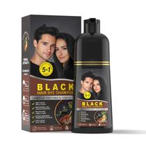 Champú Tinte para Cabello Gowwim Negro 5 en 1 500 mL para Mujeres y Hombres Champú Tinte para Cabello Gowwim Negro 5 en 1 500 mL para Mujeres y Hombres