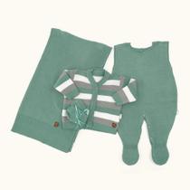 Chandra Saída Maternidade Tricô Para bebê FoFo 4 Peças Masculino